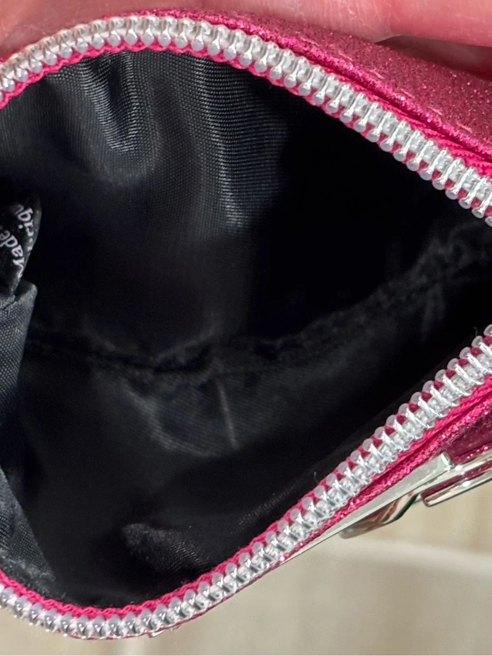 Victoria's Secret Pink Glitter Coin Pouch with Keyring